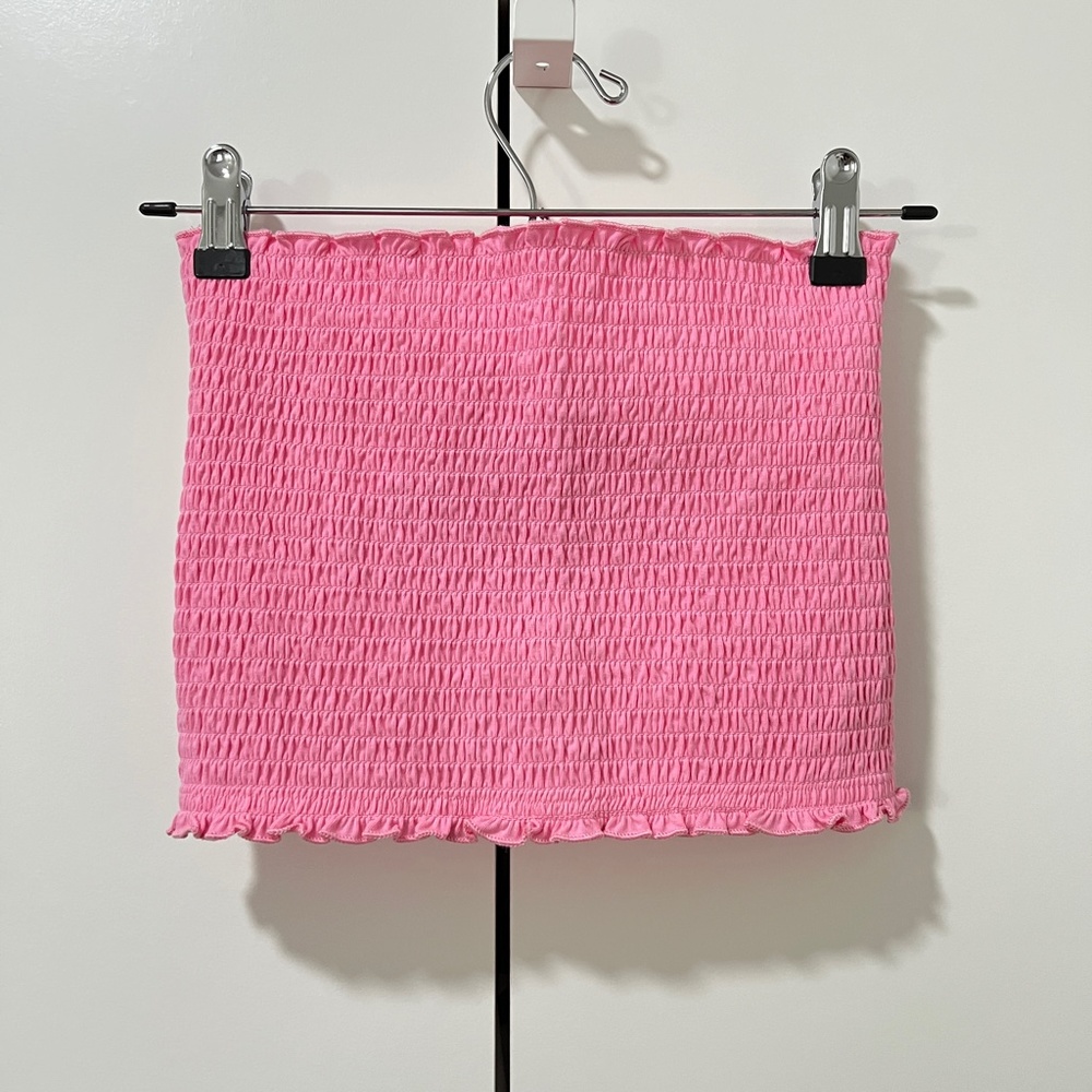 Hollister Smocked Tie-Back Tube Top